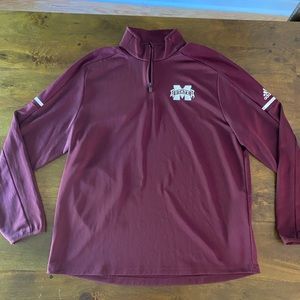 Mississippi state adidas long sleeve quarter zip
